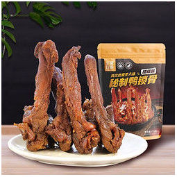 qin bie zhao la 亲别找啦 鸭锁骨 甜辣味 120g/袋