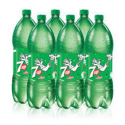 pepsi百事七喜可乐7up柠檬味汽水碳酸饮料2l6瓶整箱装百事出品229元需