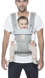 Ergobaby 360 全位置婴儿背带，腰部支撑，适合12-45磅（约5.44-20.41千克），珍珠灰