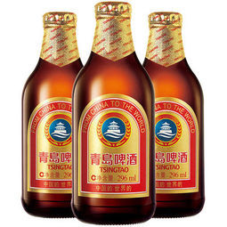 青岛啤酒中高端款金质小瓶296ml24瓶109元包邮需用券