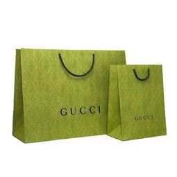 gucci 古驰 奢侈品礼物 礼品纸袋 绿色横版大号48*36*17cm