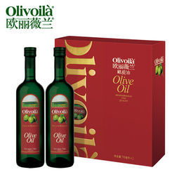 olivoilà欧丽薇兰纯正橄榄油礼盒装718ml2瓶95元包邮需用券