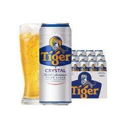 heineken 喜力 虎牌啤酒(tiger)晶纯 500ml*12听 72元-聚超值