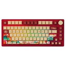 Akko 艾酷 PC75B Plus 虎年生肖版 82键 2.4G蓝牙 多模无线机械键盘 虎年 AKKO 果冻紫轴 RGB