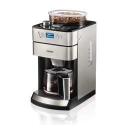 Philips/飞利浦咖啡机 HD7762/00 家用 全自动浓缩滴漏式咖啡机豆粉两用 银黑 咖啡机自由调节HD7751