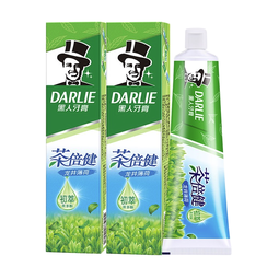 darlie黑人茶倍健茉莉白茶牙膏190g