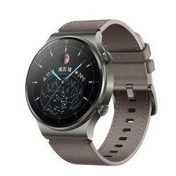 huawei华为watchgt2运动款智能手表46mm黑色不锈钢表壳曜石黑橡胶表带