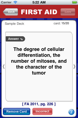 USMLERx Step 1 2011 Flash Cards For iOS|USMLERx Step 1 2011 Flash ...