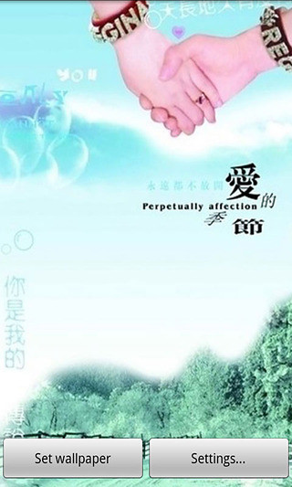 爱人手牵手动态壁纸 6.506