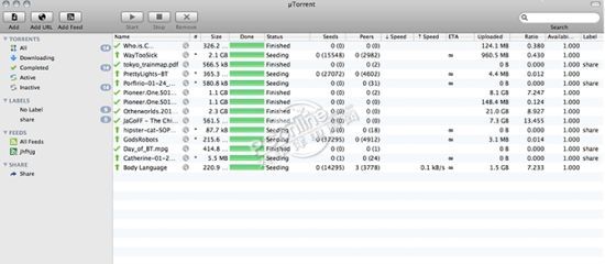 最小BT下载器 μTorrent(uTorrent) for Mac下载
