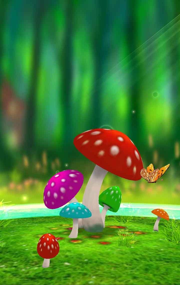 超清3d蘑菇动态壁纸 2.