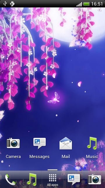 下载中心 android下载 android软件 主题美化 月下之樱花动态壁纸下载