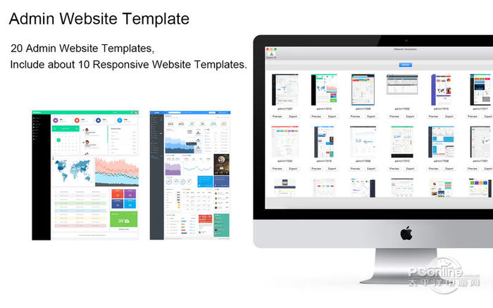 Website Template(Admin) With Html Files Pac