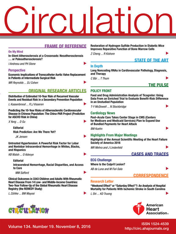 circulation - journal of the american heart association 1.