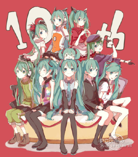 初音未来十周年官方贺图壁纸 超清版