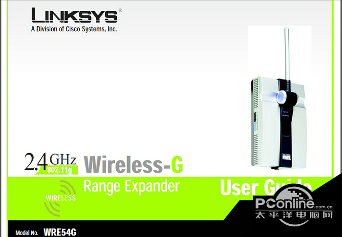INKSYS WRE54G - Wireless-G 覆盖范围扩展器