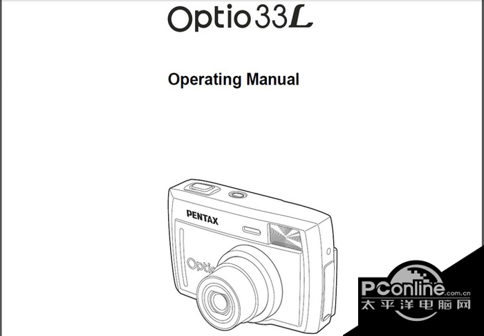 宾得Optio 33L相机英文说明书 正式版