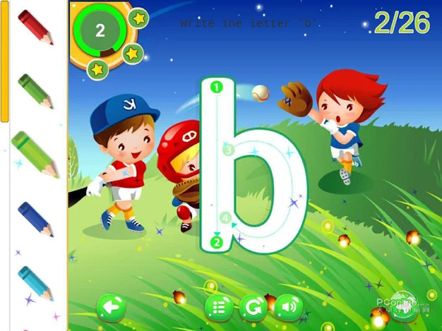 abc字母表学习信件学龄前孩子游戏 1.