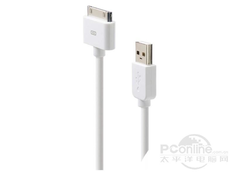 贝尔金iPod/iPhone同步充电线缆（白色） F8Z328qe04 图片1