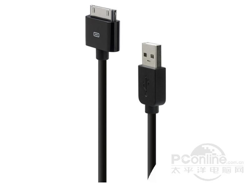 贝尔金iPod/iPhone同步充电线缆（黑色）F8Z328ZH04-BLK 图片1