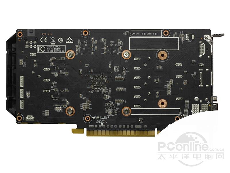 索泰geforce gtx 1050-2gd5 雷霆版 pa图赏