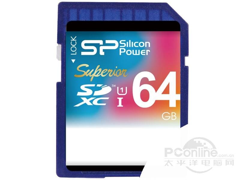 广颖电通SDXC  Superior 高速相机存储卡 UHS-I support Class10(64GB) 图1