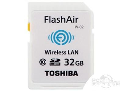 东芝 FlashAir WiFi SDHC 存储卡 Class10 (W-02) (4GB)