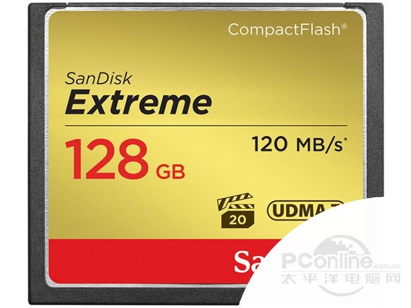 闪迪至尊极速CompactFlash存储卡(128GB)/SDCFXS-0128G 图1