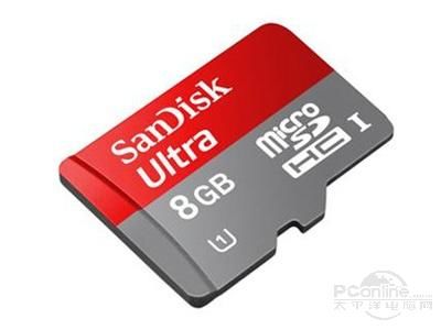闪迪至尊高速移动microSDHC存储卡及适配器(8GB)