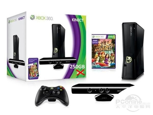 微软Xbox360 slim Kinect套装(640GB) 图片