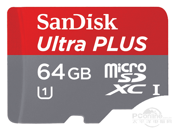 闪迪至尊高速加强版移动MicroSD UHS-I卡(64GB) 图1
