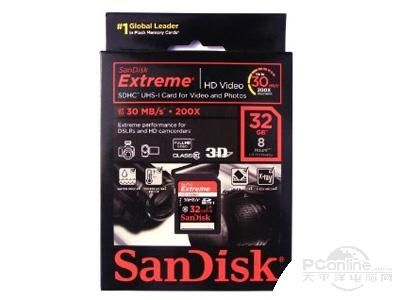 闪迪Extreme HD video SDHC卡 Class10(32GB) 图1