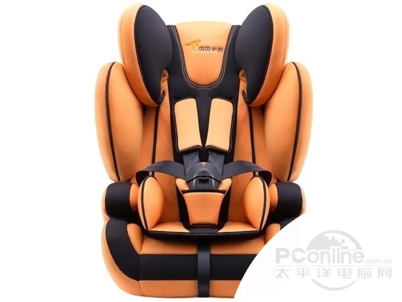 贝贝卡西汽车用儿童安全座椅 婴儿宝宝用 9月-12岁车载安全座椅 橙色 经典款 图片1