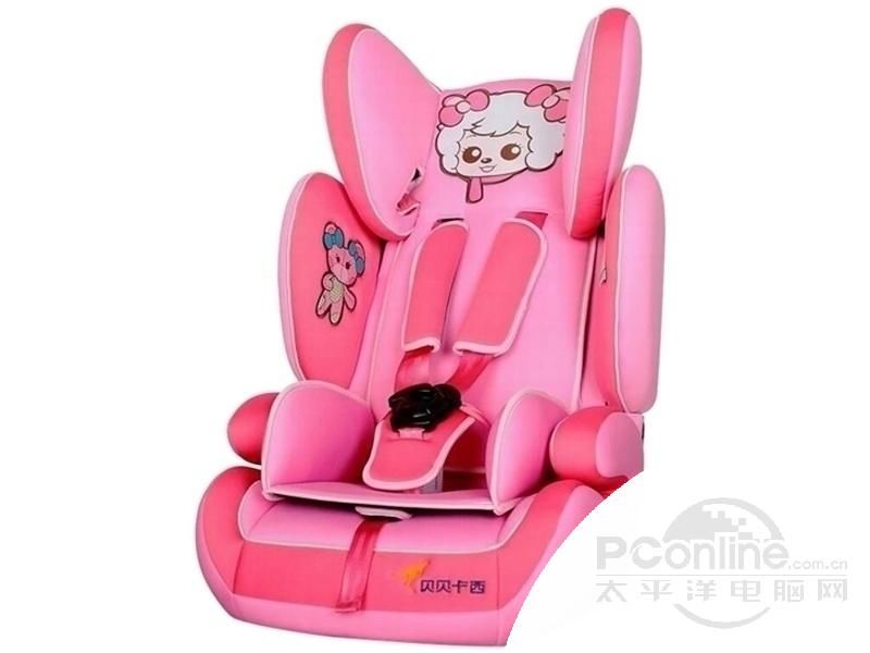 贝贝卡西汽车用儿童安全座椅婴儿宝宝9月-12岁安全座椅3C认证 美羊羊带ISOFIX接口 图片1