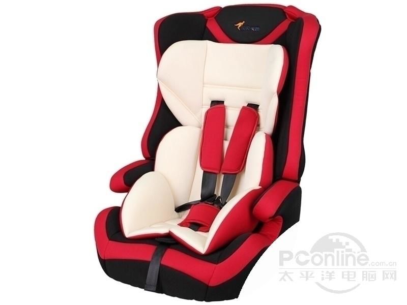 贝贝卡西儿童汽车安全座椅 车载宝宝婴儿安全坐椅 9-36kg(约9个月—12岁) 红色 图片1