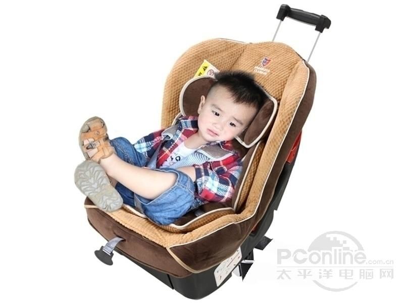 恒盾变形天使 拉杆式汽车儿童安全座椅 适用0-4岁 0-18KG 可爱小骆驼 图片1