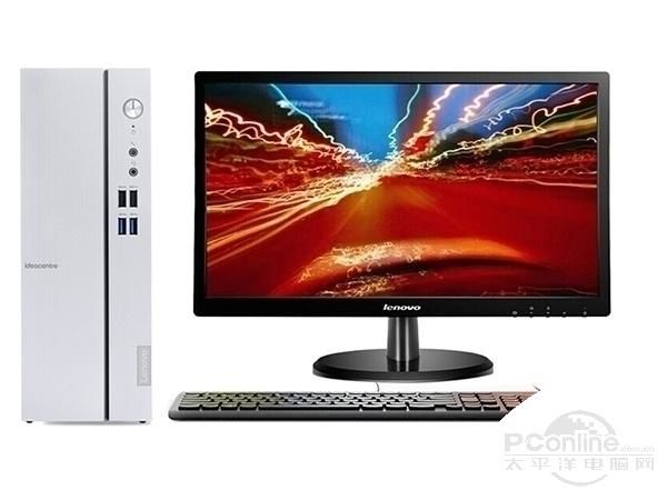 联想IdeaCentre 天逸510S(i5 8400/8GB/128GB+1TB/集显/21.5LCD) 整体图