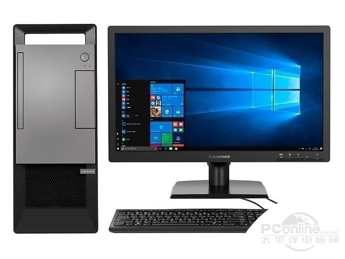 联想扬天T4900v(i3 8100/4GB/1TB/集显/21.5LCD) 整体图