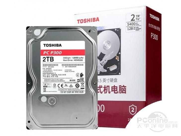 东芝P300系列 2TB 5400转128M(HDWD220) 主图