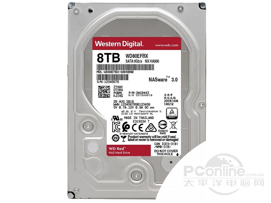 ݺPlus 8TB 7200ת 256MB SATA3(WD80EFBX)ͼ