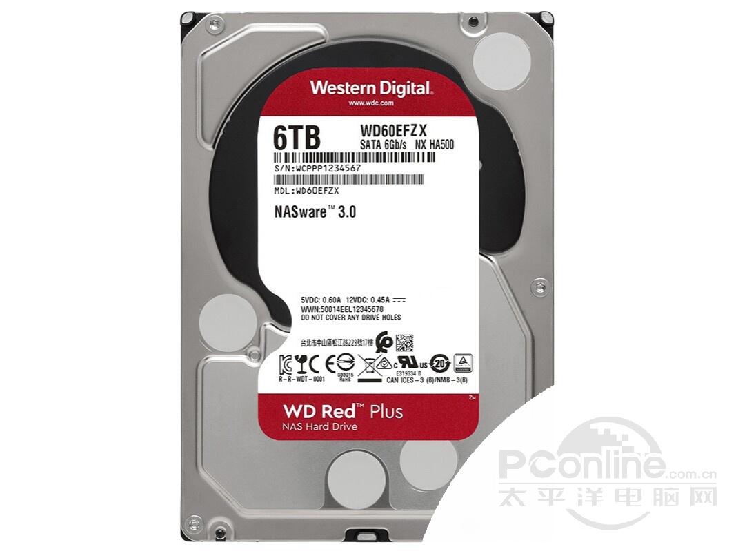 ݺPlus 6TB 128M SATA3Ӳ(WD60EFZX)ͼ