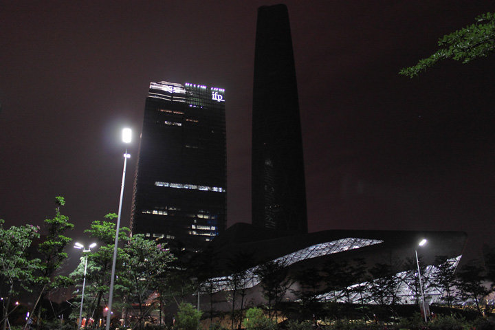夜晚的珠江新城