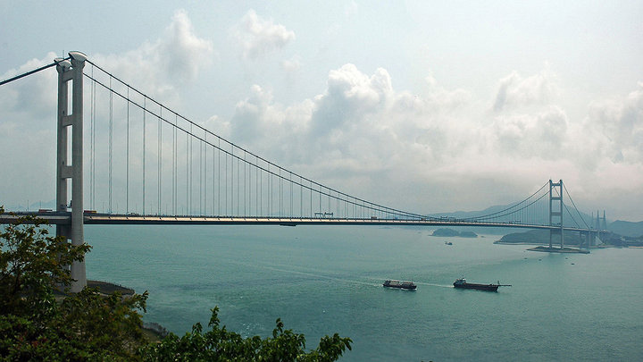 【香港:跨海大桥摄影图片】青衣岛风光旅游摄