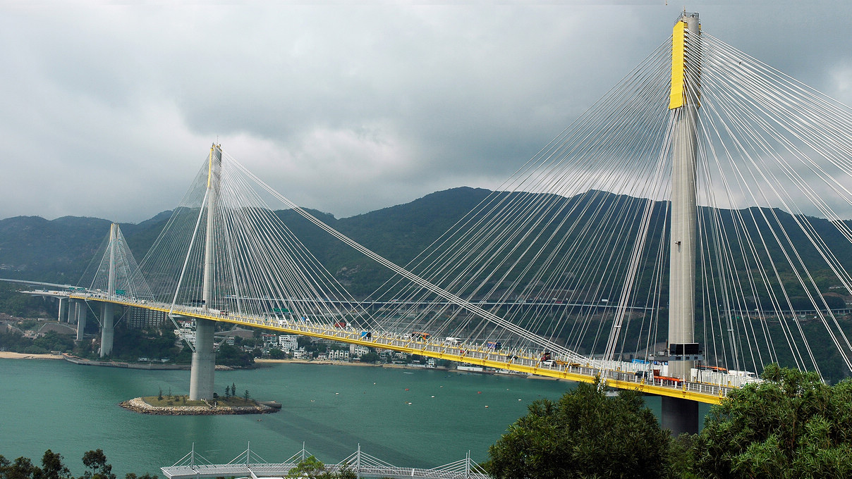 【香港:跨海大桥摄影图片】青衣岛风光旅游全