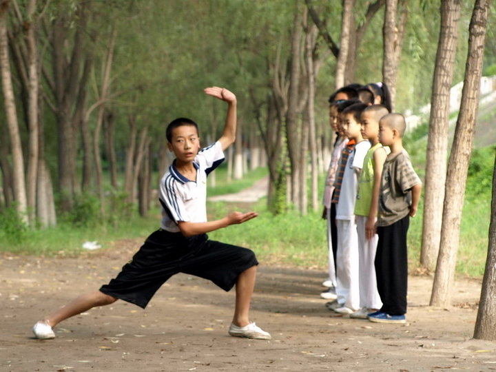 义德武术队的孩子们