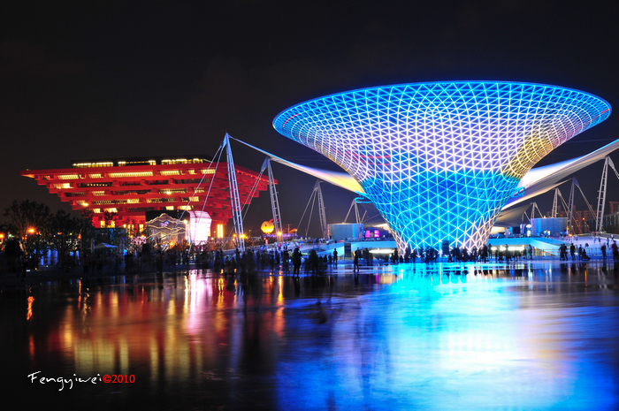 上海世博会·世博轴区域夜景