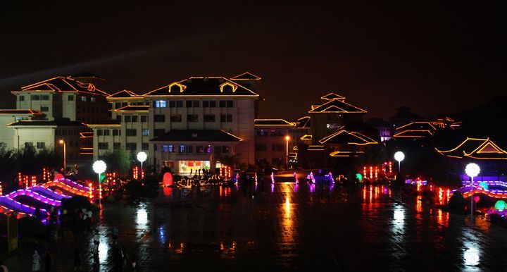 威海华夏城夜景