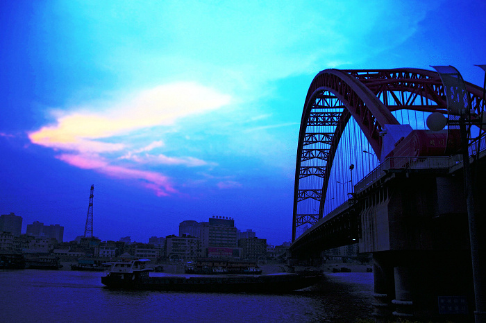 【云蒸霞蔚晴川桥摄影图片】武汉市汉阳风光旅