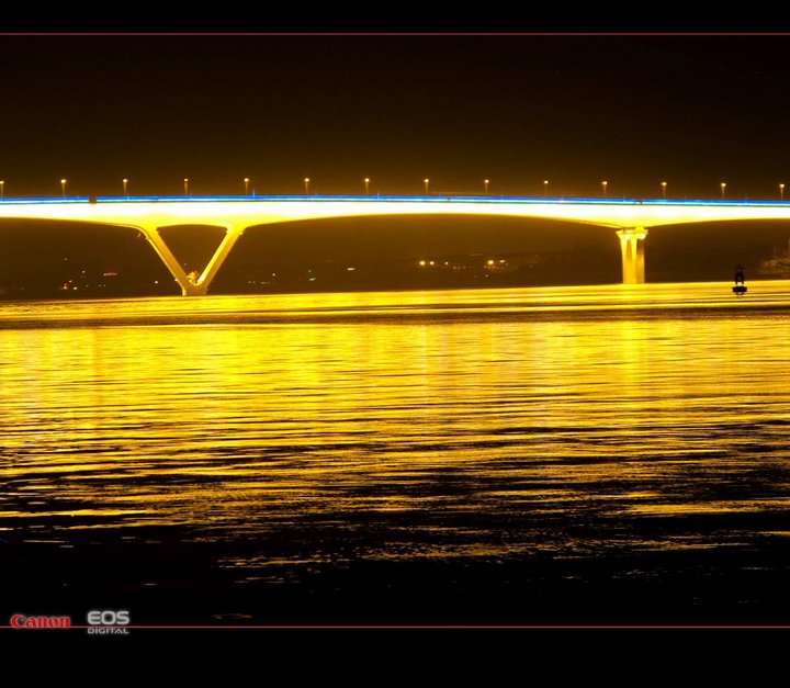 【G11夜景试片-琶洲桥摄影图片】广州琶洲大