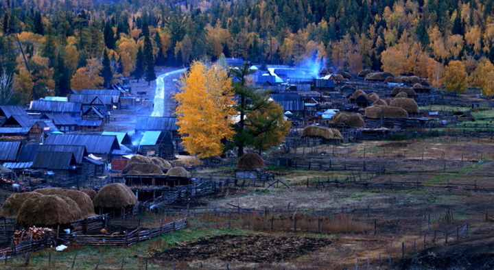 【印象新疆@布尔津白哈巴村--西部第一村摄影